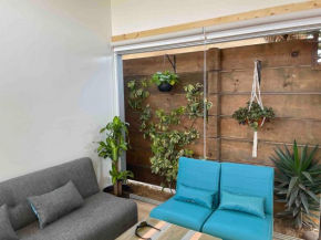 Garden glass house, natural & amusingly comfy